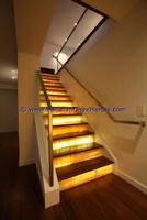 2018 nouvelle version pierre d'onyx escalier rétro-éclairé marches contremarches et balustrades nouveau prix
