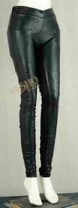 Leggings de piel sintética ajustados a la moda para mujer, pantalones informales con estilo, uso diario, fiestas, invierno, venta al por mayor, pantalones de moda - Product Image 5