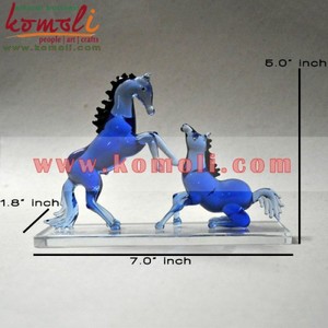 Blue Horses Murano <b>Glass</b> Figurine Wholesale Animal - Product Image 5