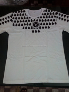 T-shirt Hip Hop personnalisé de haute qualité, imprimé en sérigraphie, 220 grammes, 100% coton, qualité supérieure, luxe - Product Image 3