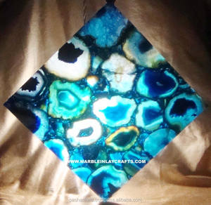 ด้านหลังกระเบื้องอาเกตสีฟ้าอ่อน - Product Image 1