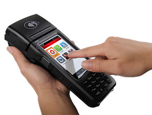 Integrated <span class=keywords><strong>Mobile</strong></span> <span class=keywords><strong>POS</strong></span> Terminal mit 3G Barcode reader MSR Contact karte Contactless karte Printer - Product Image 2