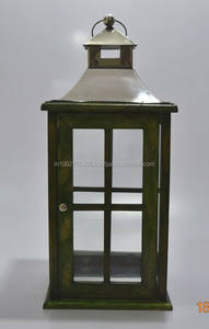 Portavelas y Faroles de Madera y Acero Hechos a Mano para Decoración del Hogar - Product Image 3