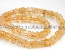 ลูกปัดควอทซ์ซิทรินสีเหลืองธรรมชาติหินอัญมณีราคาส่งหยาบ - Product Image 3