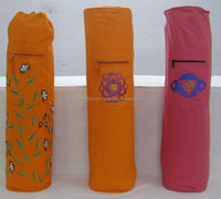 Sac de transport pour tapis de yoga sur mesure de haute qualité, ensemble OEM, marque privée, couleur personnalisée, MOQ 500 pièces, modèle 0020, fabriqué en Inde