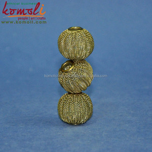 수제 황동 와이어 금속 갤러리 비즈 - Product Image 3