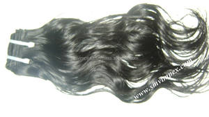 100% Pure Virgin Indian Wave Sin procesar Cabello crudo suave Buena textura Fuerte Wafting - Product Image 3