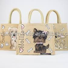 กระเป๋าปอกระเจาใบเล็กสำหรับซื้อของชำขนาดใหญ่เป็นมิตรกับสิ่งแวดล้อม