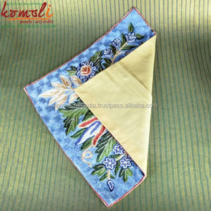 Flowerden Indian Hand Embroidery Cushion Cover <b>Large</b> Size <b>Throw</b> Pillow Cover 16 Inches - Product Image 4