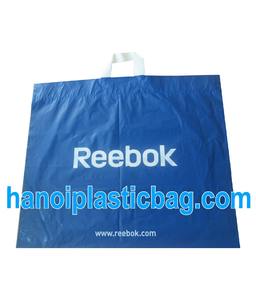 blue plastic softloop handle bag with customer logo - Product Image 4
