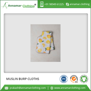 100% Cotton Super Soft Muslin Baby Burp Cloths for Bulk Purchase - Product Image 4