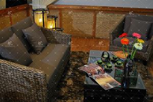 Trendy Design Indoor Water Hyacinth <b>Sofa</b> Set with Acacia Wooden Frame and Natural Wicker - Product Image 6