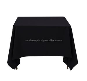 Mantel de algodón y poliéster respetuoso con el medio ambiente Mantelería de poliéster grande Fabricante de caminos de mesa en la India. - Product Image 5