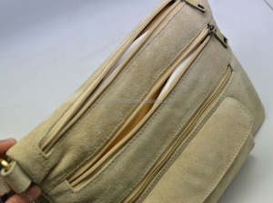 Vintage Women's Leather <b>Suede</b> Shoulder Messenger <b>Bag</b> Customized Size 92 Casual Tote Chains Beading Single Leisure Style - Product Image 5