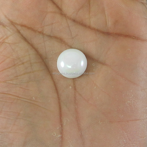 โอปอลสีขาวธรรมชาติทรงกลมเคลือบผิว ขนาด 14x14 มม. น้ำหนัก 7.3 กะรัต อัญมณี IG3344 - Product Image 3