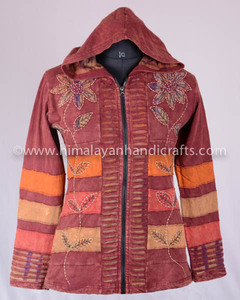 Sudadera con capucha de Pixie con estampado de girasoles, chaqueta icónica CSWJ 428A - Product Image 2