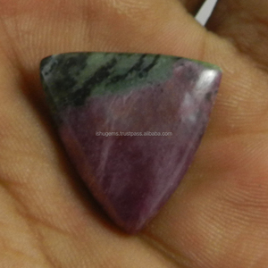 Zoisita-GEMA de rubí Natural de 22x23mm, Gema triangular de 4 gms, GEMA de cabujón al por mayor - Product Image 3