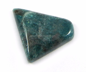 Apatita neón natural cabujón 3.32 gms forma elegante 19x21mm, piedra preciosa para joyería IG0522 - Product Image 1