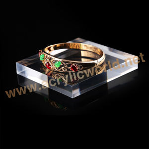 Customized Acrylic Transparent <b>Jewelry</b> Ring Display <b>Tray</b> Jewelery Displays - Product Image 5