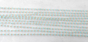 Perú Calcedonia chapado en oro alambre envuelto con cuentas Rosario collar mujeres Natural Multi piedra preciosa joyería cadena - Product Image 4