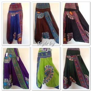 Pantalons Harem Indiens, Style Africain Ali Baba, Bohème Gitane, Rayonne, Vêtements d'été, Tenue de Danse, Combinaison, Pantalons de Yoga d'été pour Femmes - Product Image 2