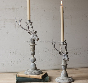 เชิงเทียน,เชิงเทียนโลหะ,เชิงเทียนกวางตกแต่ง - Product Image 1