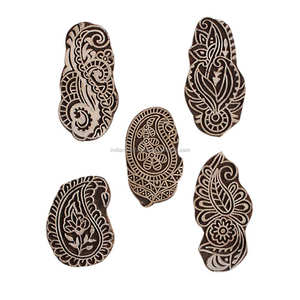 A Beautiful Collection of Handmade <b>Wooden</b> Printing <b>Blocks</b> for Textile, Canvas and Fabric Printing - Product Image 1