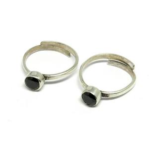 Anillo de plata de primera ley y circón para mujer, sortija, plata esterlina 925, Circonia cúbica, zirconia, circonita, zirconita, zirconita, circón, color negro - Product Image 3