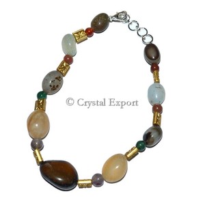 7 Chakra cuerpo joyería tobillera cristal exportación piedra preciosa para fiesta de compromiso regalo de boda - Product Image 2