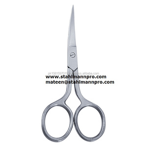 Ciseaux courbés en broderie de fantaisie, nouvelle collection de ciseaux arc-en-ciel, multi-usages, manucure, beauté, moustache, pointe Extra Fine, ciseaux courbés à lame longue - Product Image 1