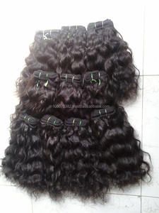 Extensions de cheveux indiens non traités à trame bouclée à prix d'usine - Product Image 4