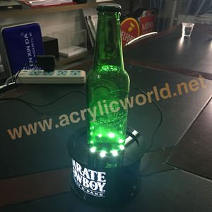 Pantalla acrílica de una sola botella de vino, con led, iluminada - Product Image 4