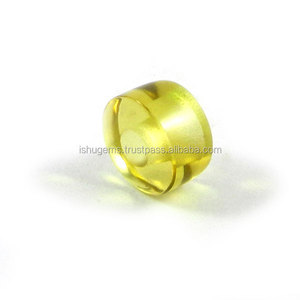 Lemon hydro-Cuentas de neumático sintético, 14x8x5mm, cuentas de piedras preciosas de agujero grande para pulsera, IG0133 - Product Image 4
