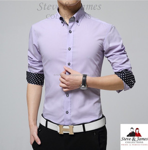 Steve & James Thai marque 2021 saison d'été anti-rétrécissement chemises résistantes aux rides pour les hommes de travail fil teint Apparal - Product Image 3