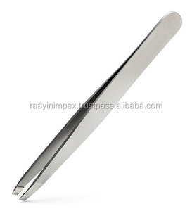 Pinzas de maquillaje de cejas para uso profesional de alta calidad, Punta inclinada, belleza para el cabello, pinzas para cejas sostenibles - Product Image 1