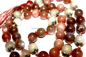 Collar Mala con Cuentas de Piedra Lunar Multicolor Unisex, Estilo Religioso, Bohemio, Grado AA, Certificado por Terceros, Superventas - Product Image 2