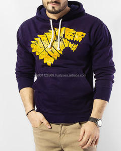 Sweat-shirt à capuche pour homme de qualité supérieure, personnalisé, en molleton 100% coton, motif uni, teinture unie, respectueux de l'environnement - Product Image 1
