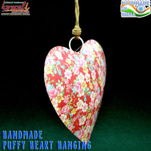 Adornos de Navidad en forma de corazón para decoración, artesanía de metal de hierro, colgante, hinchable, venta al por mayor - Product Image 4