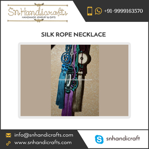 Trendy Reliable Seller Selling Silk Knot <b>Braided</b> <b>Cord</b> Necklace at Affordable Price - Product Image 1