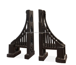 Serre-livres en forme de noir fini enduit de poudre pour décor de table et décor de bureau-pont-serre-livres, serre-livres antiques best-seller - Product Image 1