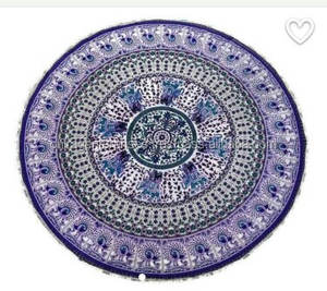 Wholesale Custom Mandala Hippie Cotton Digital <b>Printed</b> Wall Hanging Tapestry <b>for</b> Bedroom Decorate Round Mandala Tapestry Beach - Product Image 2