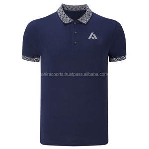 Polo de golf en coton imprimé personnalisé pour hommes Chemises de sport décontractées Broderie écologique avec soie solide OEM Disponible Pcs - Product Image 1