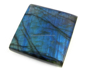 Labradorite bleue naturelle de taille 29x28mm, Cabochon carré, pierre précieuse ample pour la fabrication de bijoux, livraison gratuite, 78.05 carats - Product Image 2