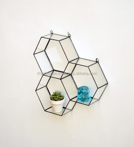 Glass Geometrical <b>Box</b> With Wall Hanging - Product Image 1