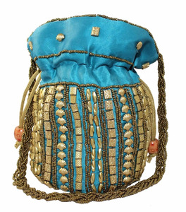 Indio boda Potli bolsa de joyería tradicional fiesta de noche de las mujeres diseñador de POTLI Cartera de embrague bolsa - Product Image 2