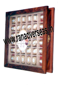 <b>Square</b> <b>Wooden</b> Sweet Box With 36 Section & Transparent Lid for Wedding , Party , Diwali Gift - Product Image 2