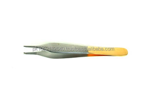 Fórceps de vendaje de tejidos Adson de alta calidad, instrumentos quirúrgicos, uso médico Dental, insertos de carburo de tungsteno de acero inoxidable, Clip - Product Image 3