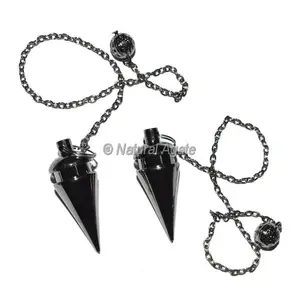 Egyptian carved Black Metal Copper Pendulums : Metal Pendulums