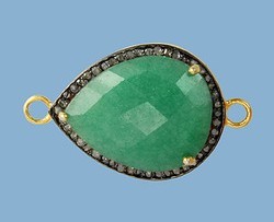 Joyería brillante de cristal, cuentas de piedra pavimentadas, Conector de piedras preciosas, joyería cz artesanal, venta al por mayor - Product Image 5