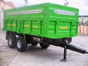 8 tonos remolque doble del eje trasero del eje de inflexión mecánico romper remolque agrícola - Product Image 6